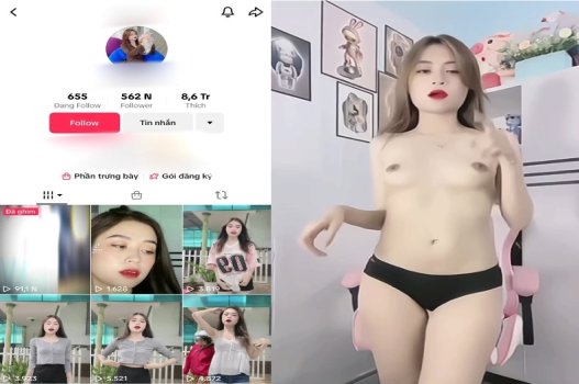 Tiktoker 500K follow nhảy thoát y